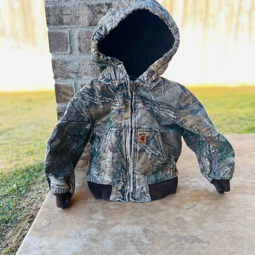 Carhartt Woodland Camo Hooded Jacket